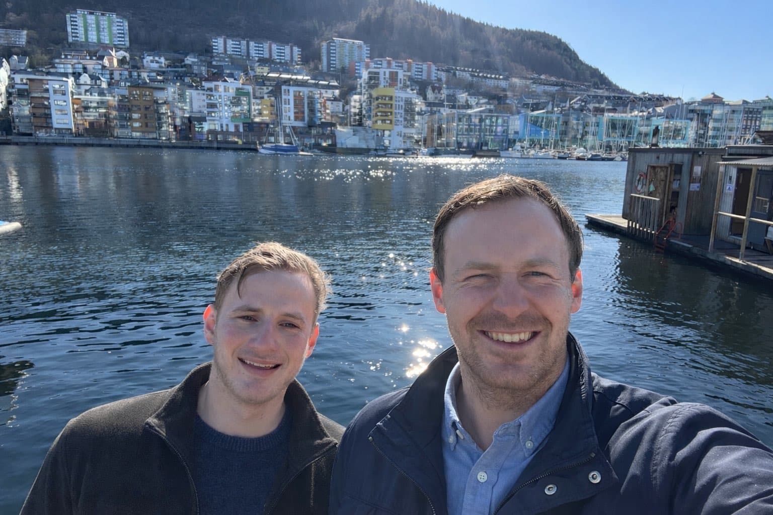 Eirik and Sebastian, founders of Rosengrip, in Bergen